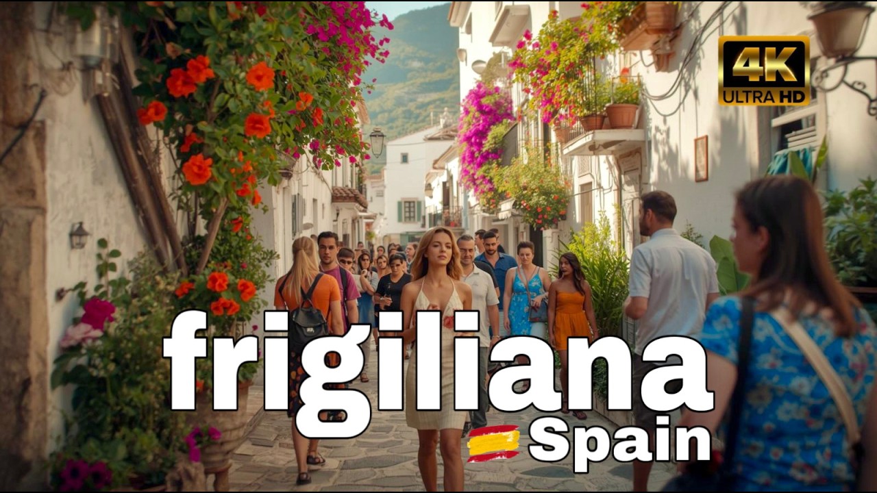 Frigiliana, Nerja, Spain: A Walk in the Prettiest Village of Andalusia, Costa del Sol [4K]