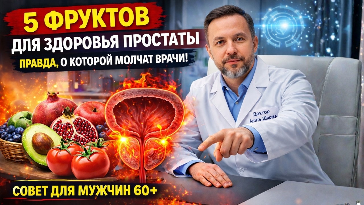 5 Фруктов для Здоровья Простаты – Правда, о Которой Молчат Врачи! Совет для Мужчин. 60+  ||
