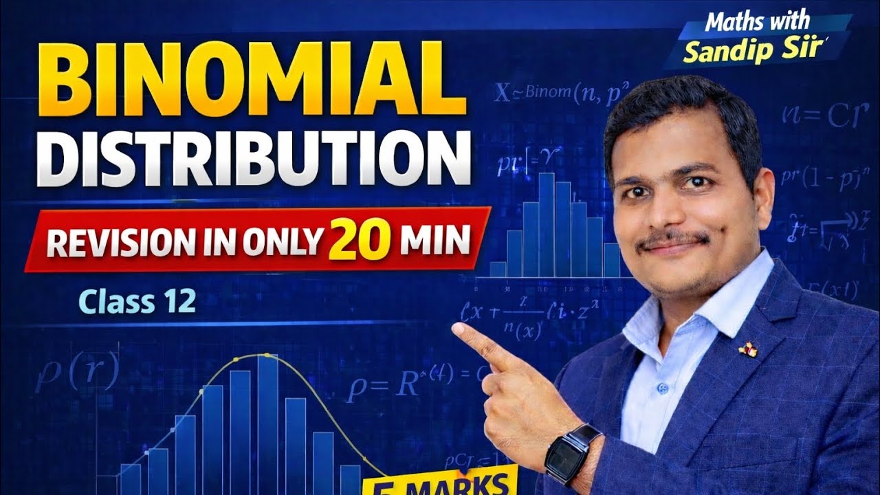Binomial distribution class 12 #hsc #binomialdistribution #binomial #mathsrevision #boardexam2026