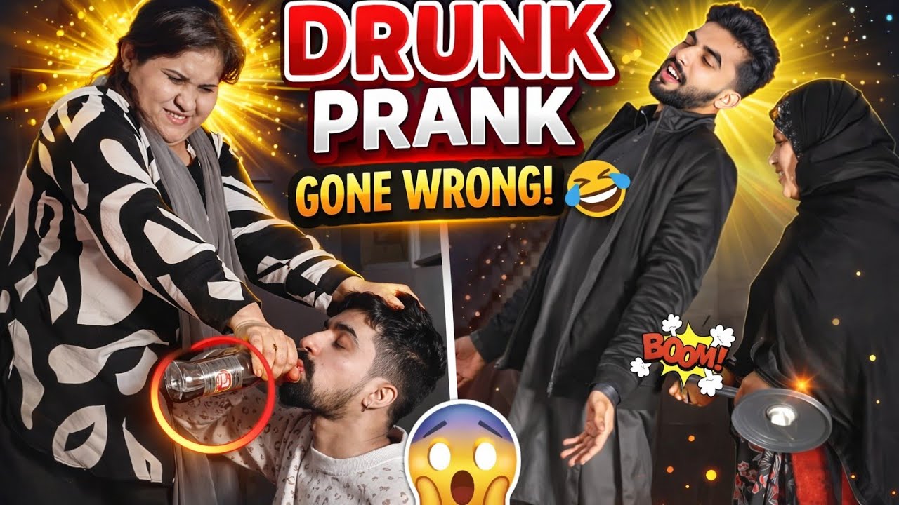 Drunk prank on Mama&Khadija😅 | Mujeeb&Fida na drinking start Kr di🤣