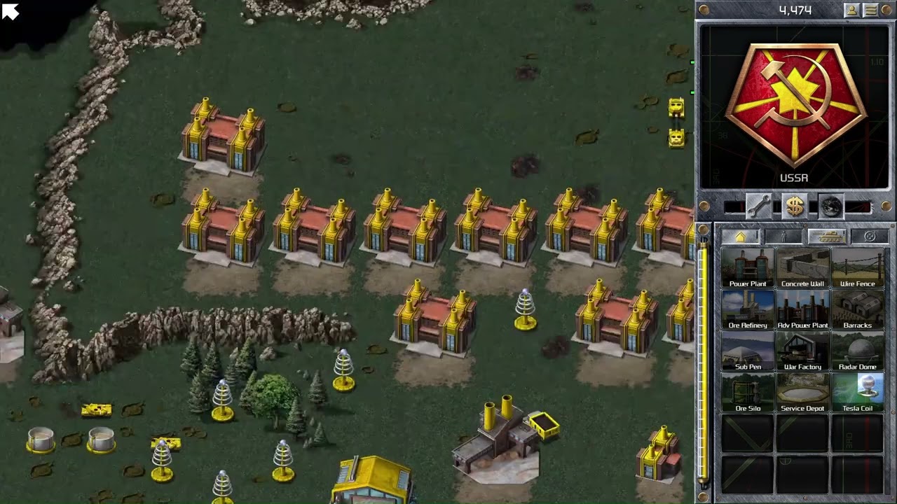 Command & Conquer Red Alert Remastered - Open Warfare (1 v 4)