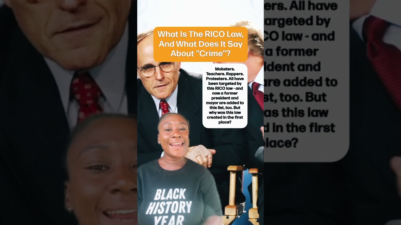 Что такое закон RICO и что он говорит о &laquo;преступности&raquo;? #PushBlack #BlackHistory