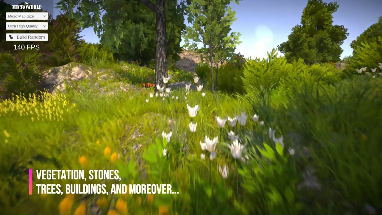 MicroWorld Unity: Procedural Terrain Generation & Biome System