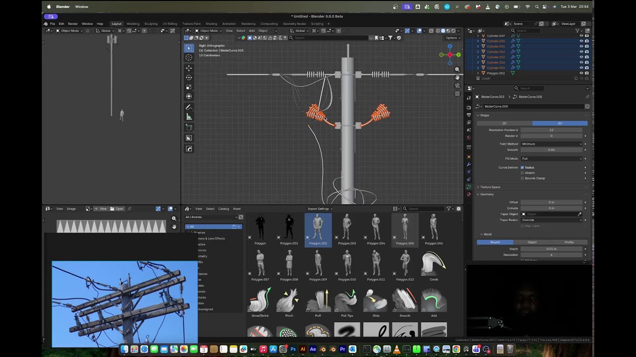 🔴 100 Days of 3D Modelling for CGTrader | Day 31.1 | ELECTRIC POLES