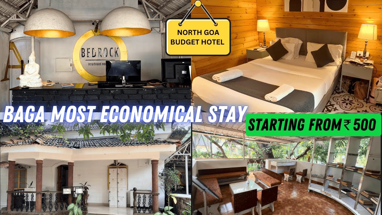 GOA CHEAPEST PLACE TO STAY FROM 500 I GOA BUDGET HOTEL FOR 500 I BAGA BEACH BUDGET HOTEL FOR 500 I