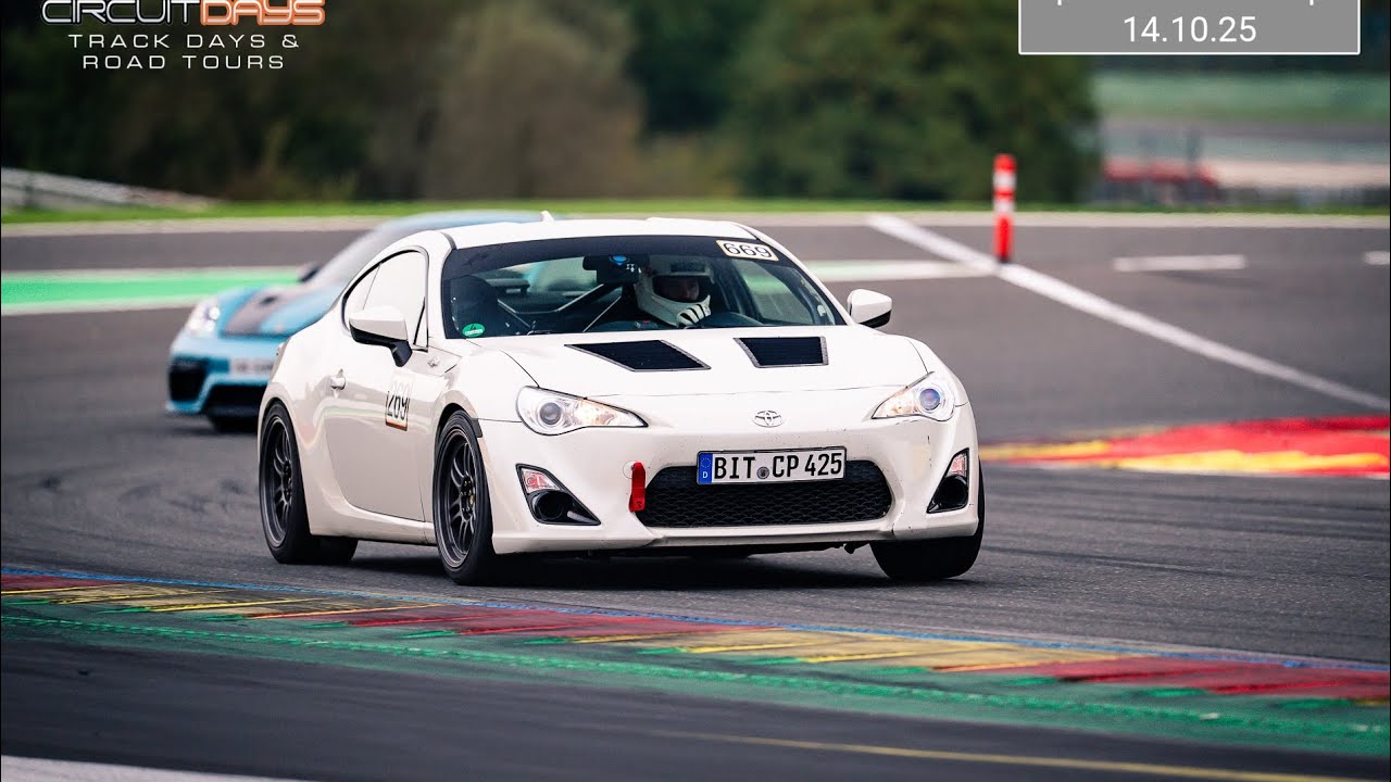 FRS laps around Circuit de Spa-Francorchamps: Circuit Days Event 14.10.2025