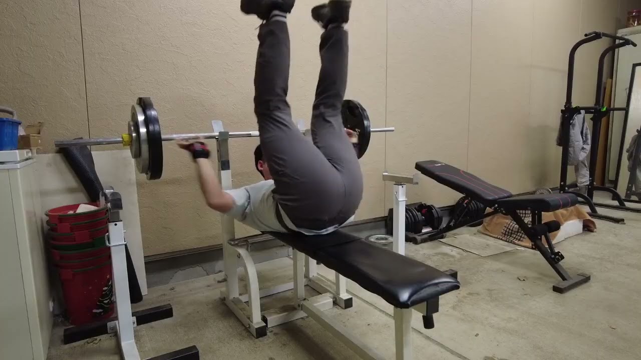 【回数更新】28歳筋トレパパのベンチプレス64㎏×3セット
