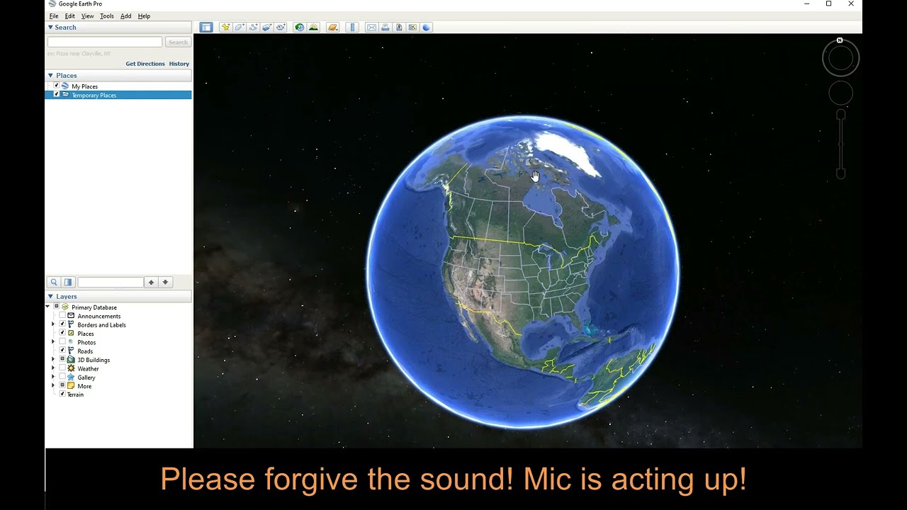 Google Earth Pro Animation: Part 1, create a video from a line, path, or circle.