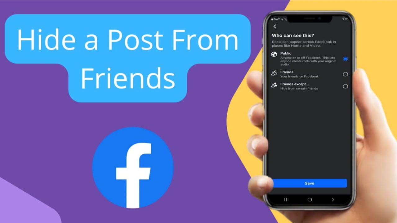 Can I hide a Facebook post from someone without unfriending them?