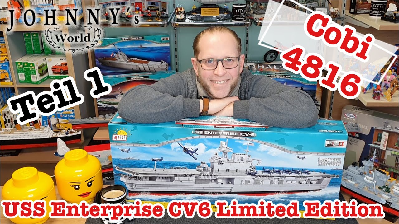 Cobi 4816 USS Enterprise CV6 Limited Edition - Teil 1 Unboxing und erste Hälfte Aufbau