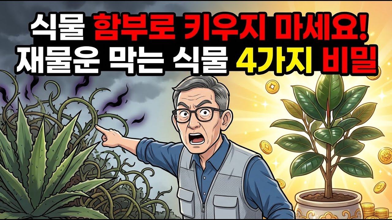 부자들은 키우지 않는 식물 4가지, 재물운 가져오는 추천 식물 5가지