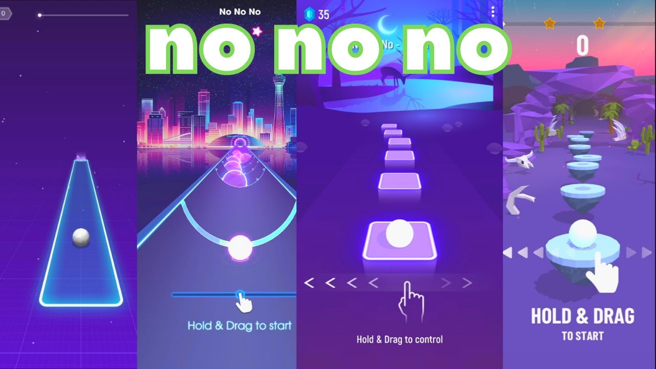 Hop Ball 3D VS Beat Roller VS Magic Twist VS Tiles Hop | no no no