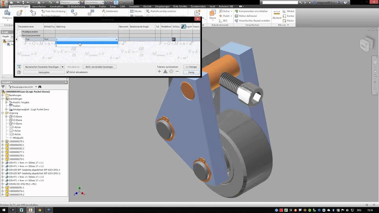Online Workshop ≡ Autodesk Inventor iLogic