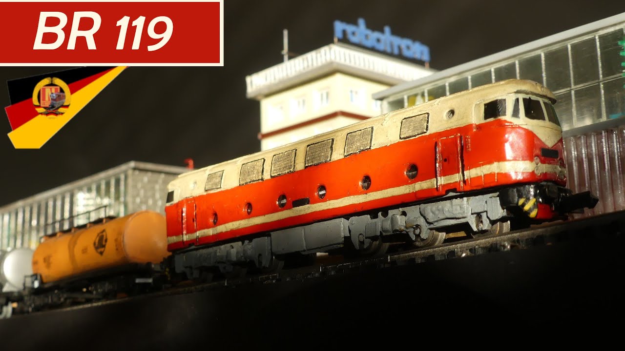 Самостоятельная постройка восстановленного BR 119 модель железной дороги масштаба N PIKO DDR 1:160