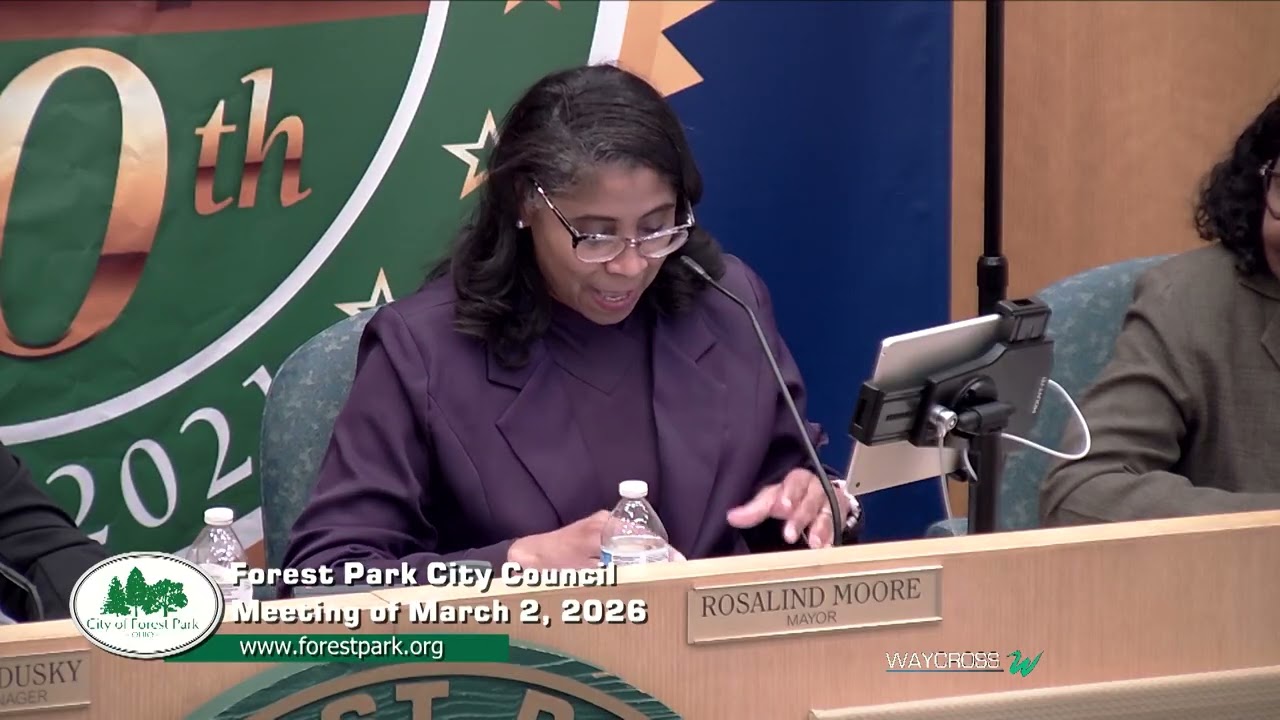 Forest Park City Council Meeting of March 2, 2026