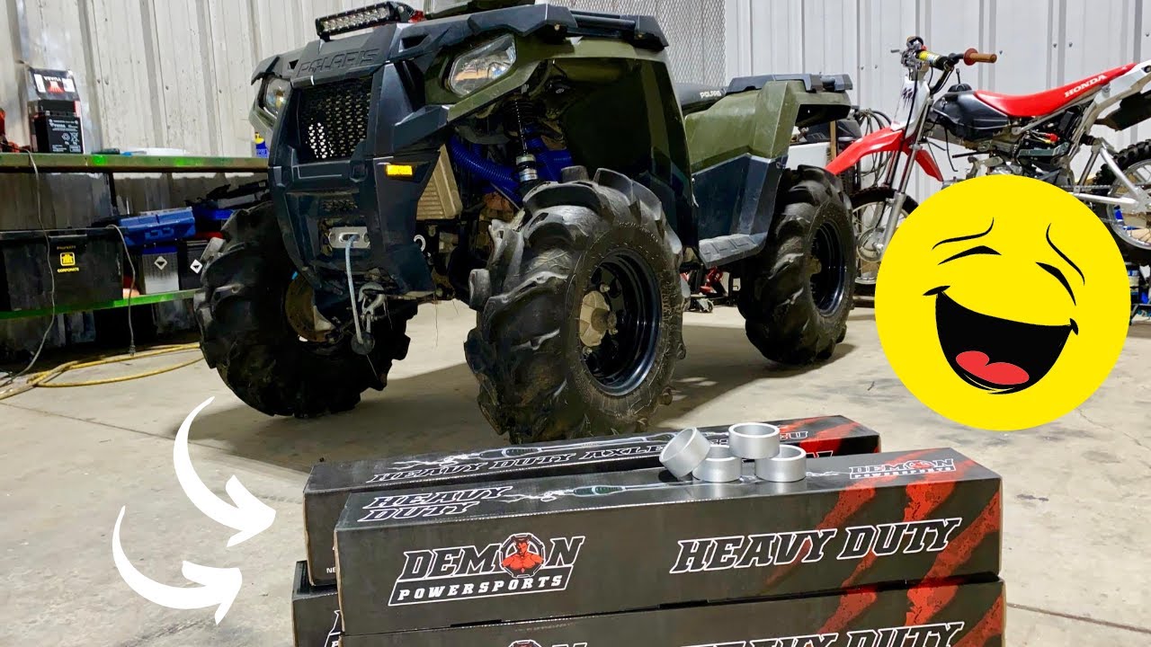 SPORTSMAN 570 ПОЛУЧАЕТ ОСИ DEMON И ЛИФТ НА 2 ДЮЙМА!