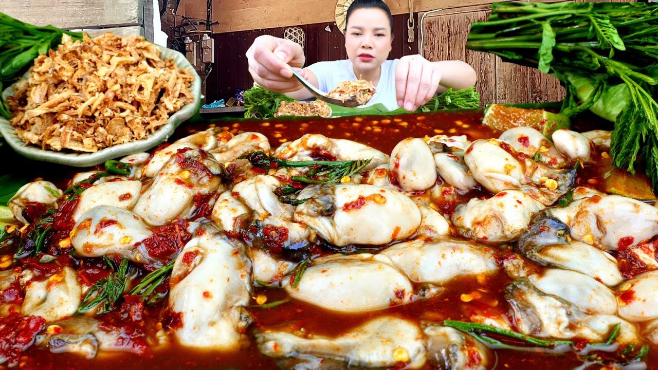 ตำหอยนางรมทรงเครื่องเผ็ดนัวร์น้ำปลาร้าเเกล้มหอมเจียวยอดกระถินเเซ่บถึงใจ|ส้มซ่าพาเเซ่บ 26 มกราคม2026