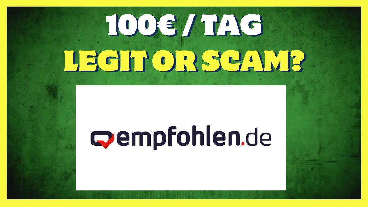 Empfohlen.de Erfahrung Geld Verdienen + Auszahlen - 100&euro; Am Tag M&ouml;glich?
