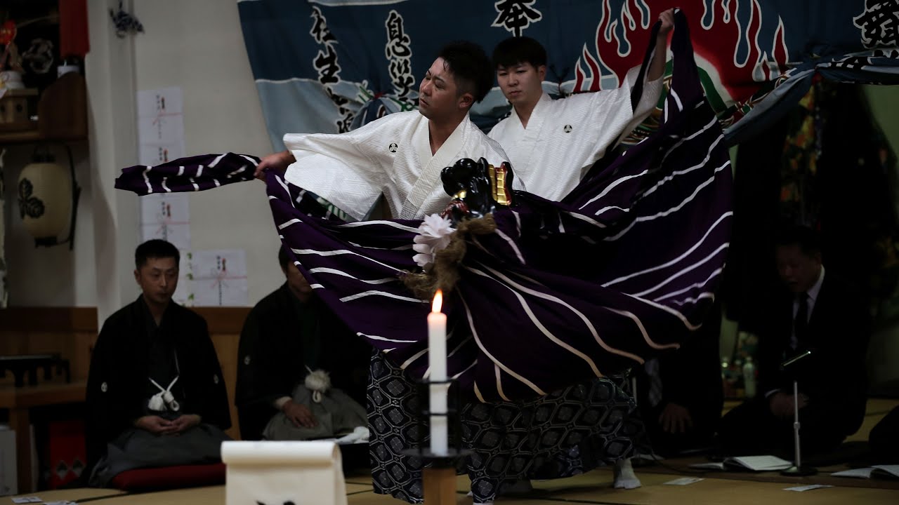 令和8年　尻屋三餘會　熊野権現様　芸能祝賀会　中入り前