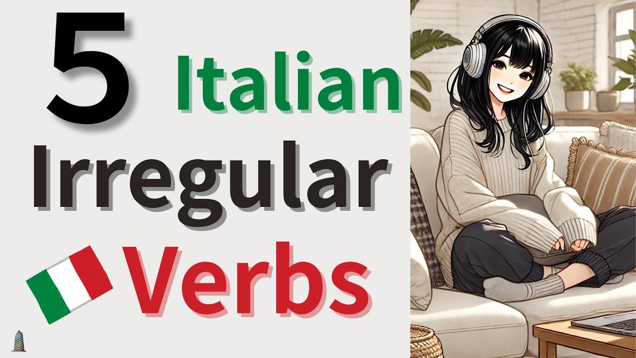 Conjugation of 5 Italian Irregular Verbs : essere, avere, andare, fare, and venire (Present Tense)