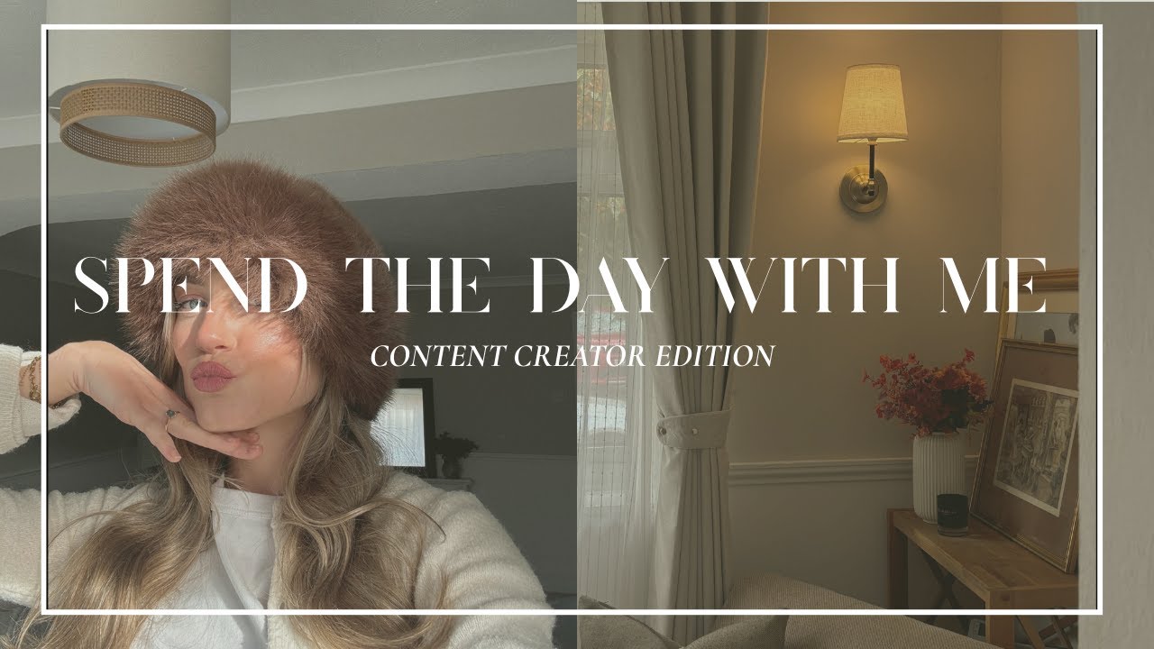 SPEND THE DAY WITH ME AS A PART TIME CONTENT CREATOR!