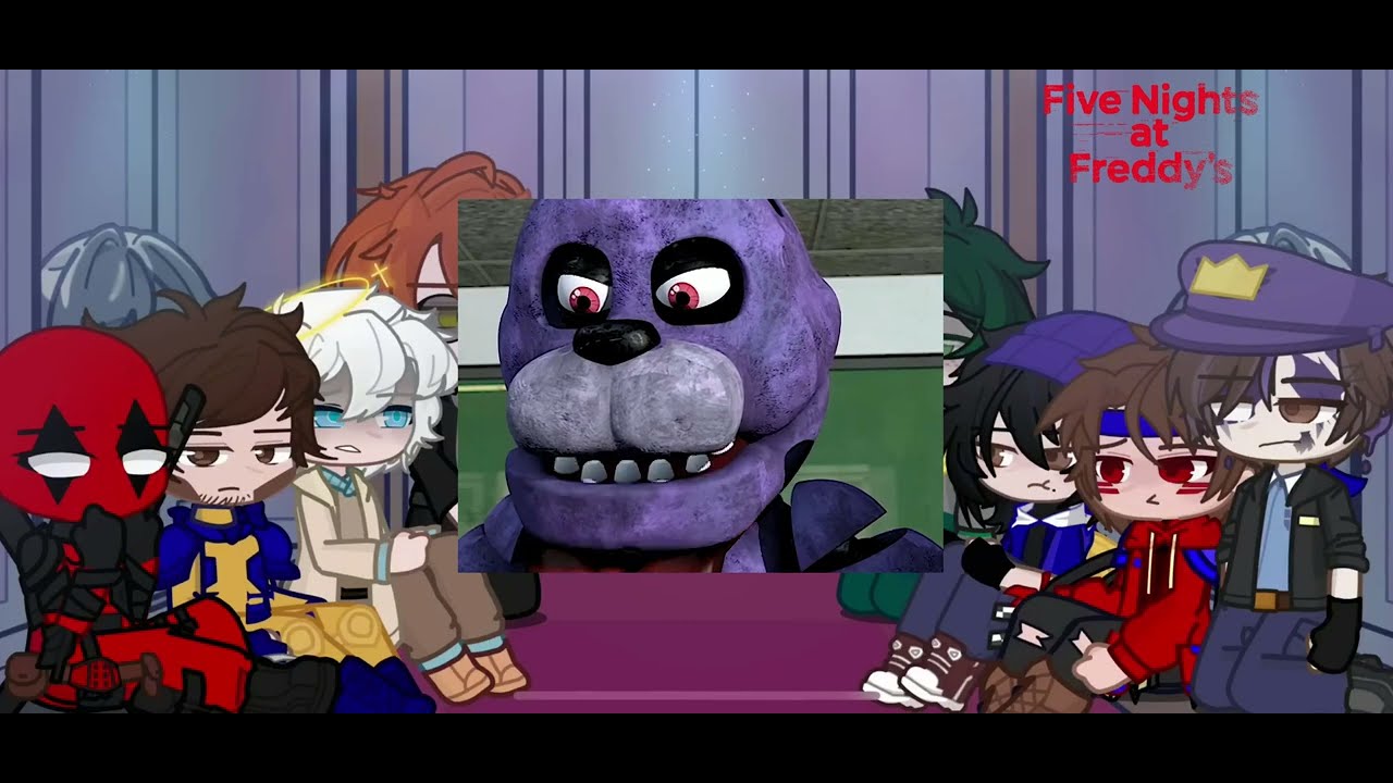 Fandoms React to FNAF Edits and Memes (Gacha Reaction Video)