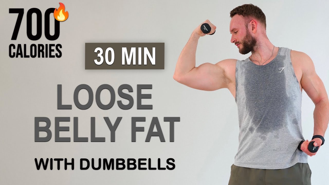 30 Min Loose BELLY FAT | With Light Dumbbells | All Standing | Low Impact (No Repeats) | By Fit Mo