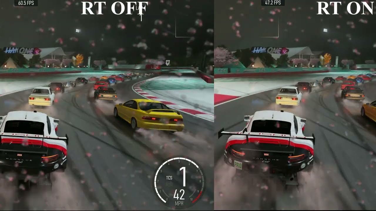 Forza Motorsport 2023 - RX 5700 XT - Ray Tracing ON vs Ray Tracing OFF