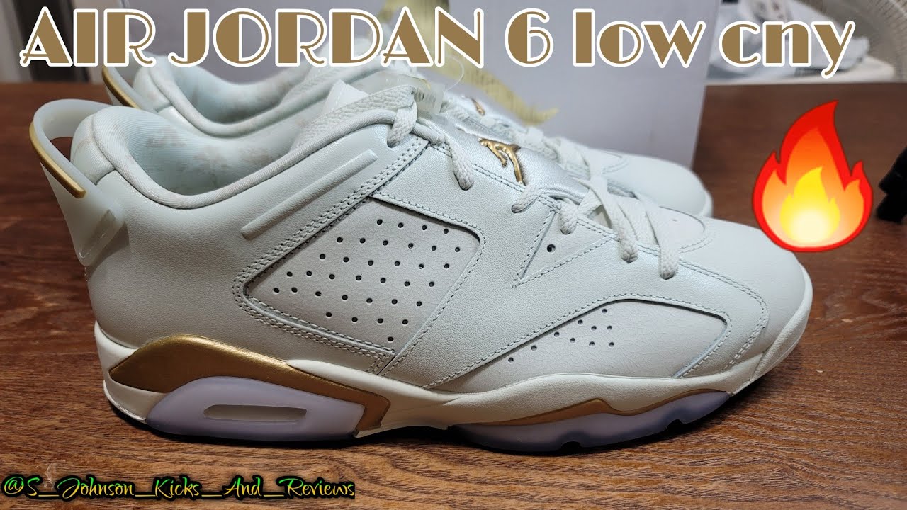 Air Jordan 6 cny lows review. These things are 🔥🔥. Materials are very nice.