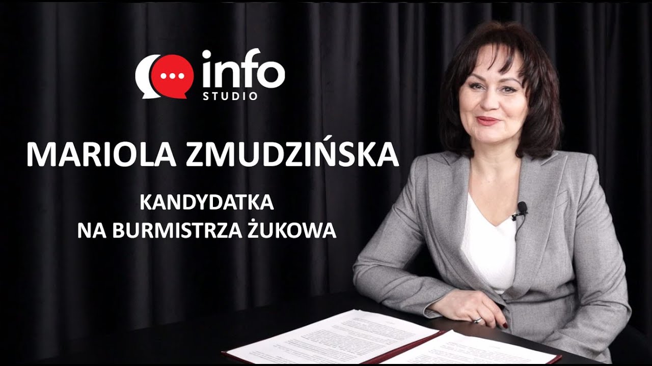 Mariola Zmudzińska - kandydatka na burmistrza gminy Żukowo #studioinfo
