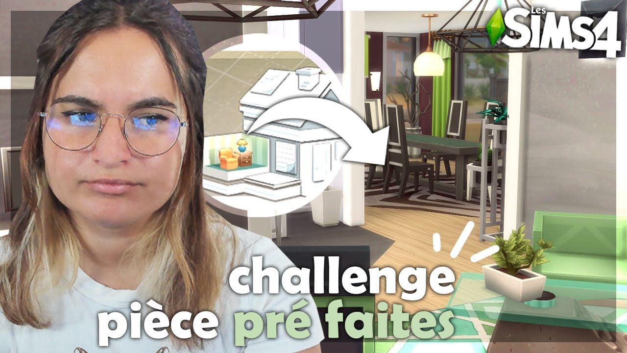 ☾ Une maison avec les pièces préfaites c'est possible ? 🤔 | Challenge - Sims 4 ☽