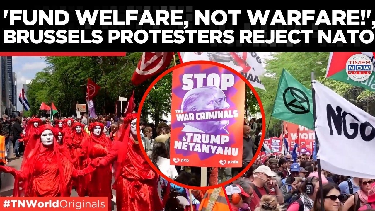 EUROPE REBELS: 'No To NATO!' Protest Rocks Brussels Amid Ukraine War Fatigue | Times Now World