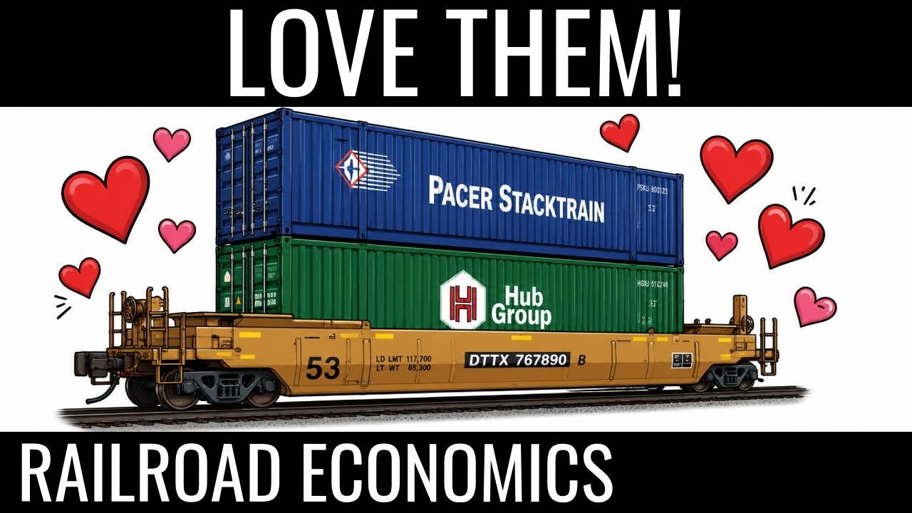 WHY DO RAILROADS LOVE INTERMODAL? | Railroad Economics 017
