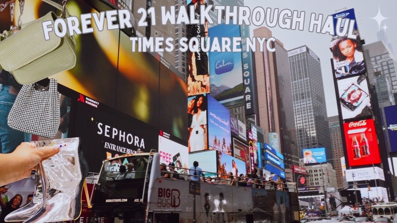 Forever 21 Haul! Times Square NYC Walk Through Let’s Go Shopping!