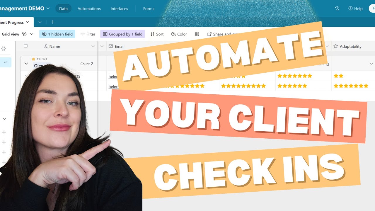 AUTOMATE Your Clients Progress Tracking in Airtable (For Beginners)