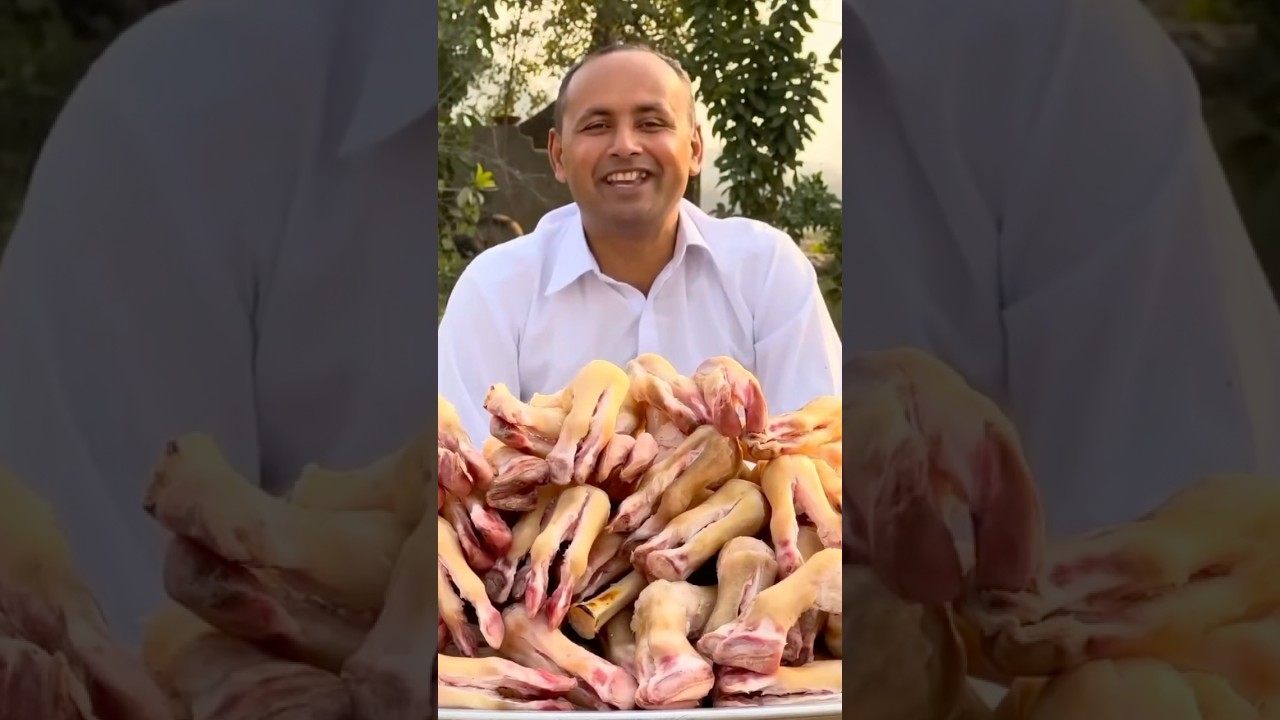 Суп из козьих ножек | 100 бараньих ножек | Пайя из баранины | Секреты деревенской кухни (короткий...