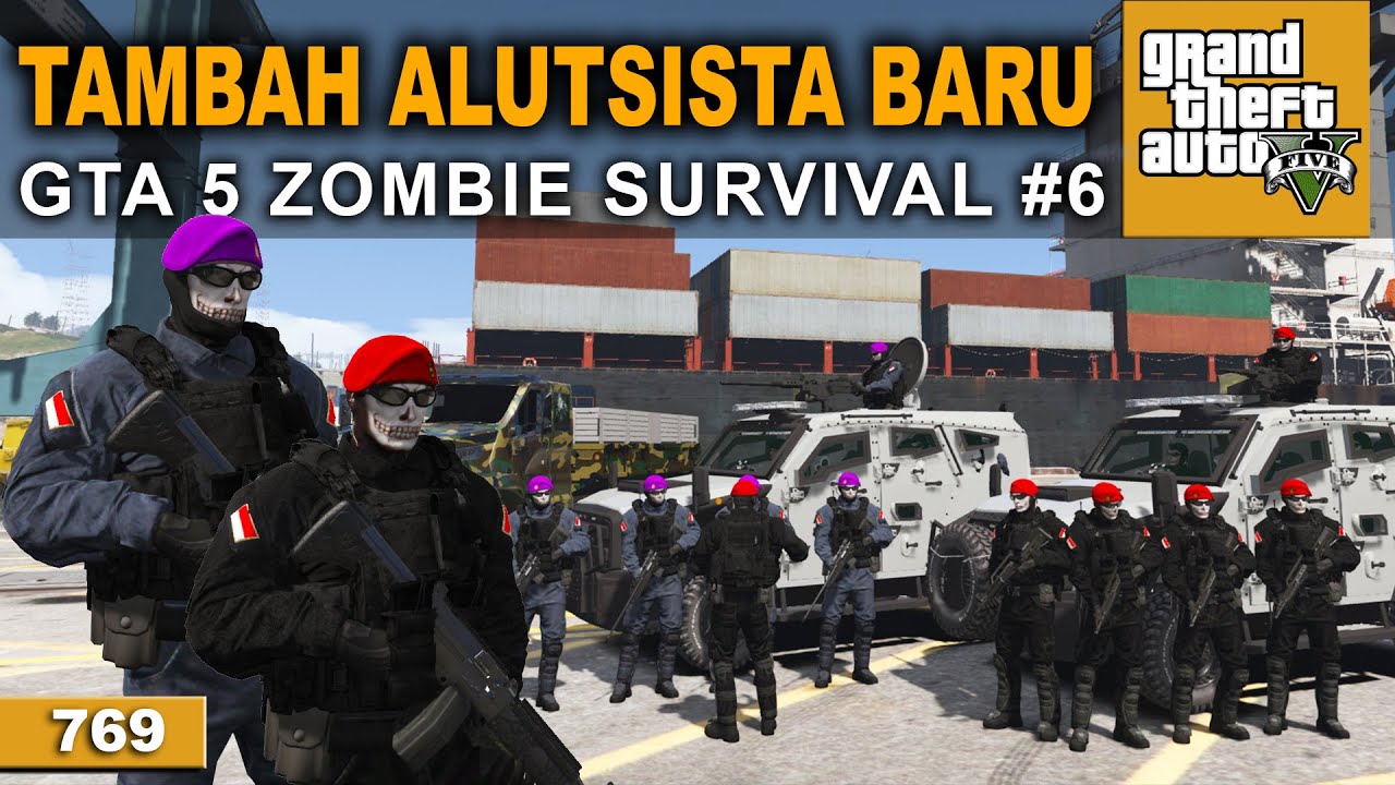 UPDATE PASUKAN BARU LAGI - GTA 5 MOD ZOMBIE SURVIVAL # 769