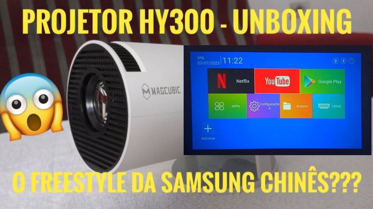 Projetor HY300 - O projetor da Samsung versão chinesa do Alliexpress ???