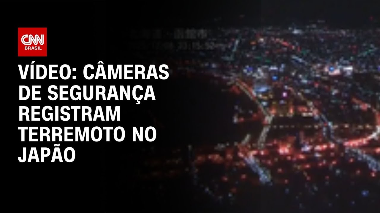 Veja o registro de c&acirc;meras de seguran&ccedil;a do terremoto no Jap&atilde;o | CNN BRASIL