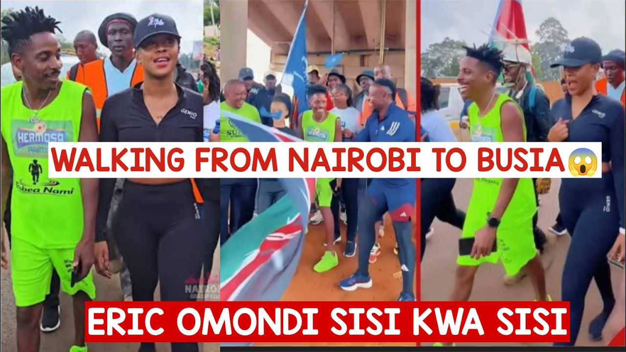 ERIC OMONDI WALKING FROM NAIROBI TO BUSIA🔥