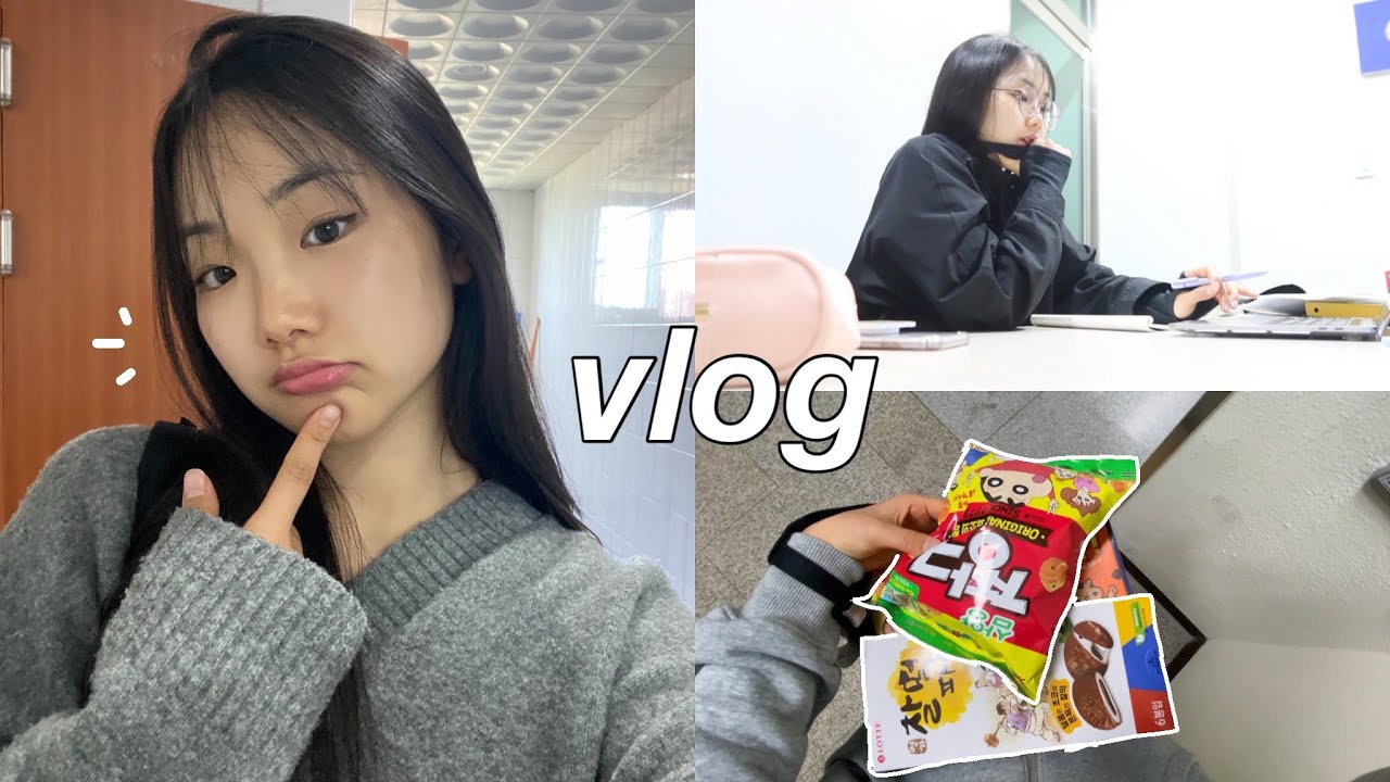 korea uni vlog📚 | semana de provas(midterm season), study vlog, running errands, método de estudos..
