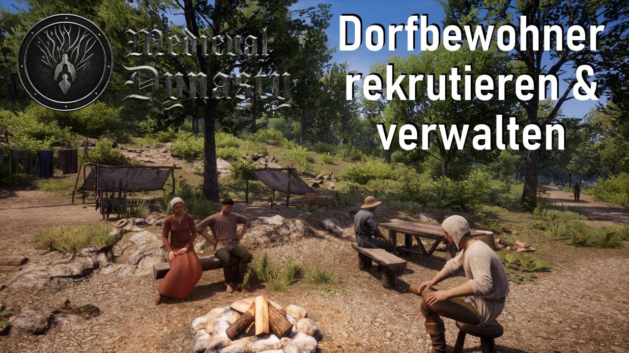 Dorfbewohner rekrutieren & verwalten | How To Medieval Dynasty 2024 Deutsch