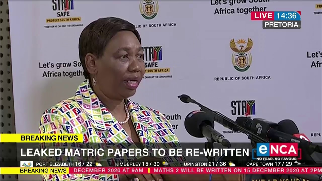 Leaked matric papers to be re-written