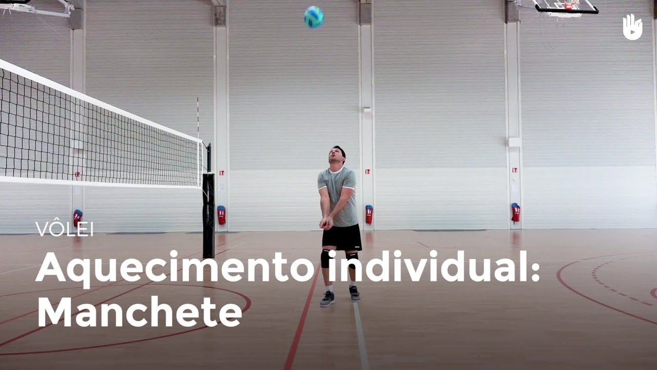 Aquecimento com bola: manchete | Vôlei