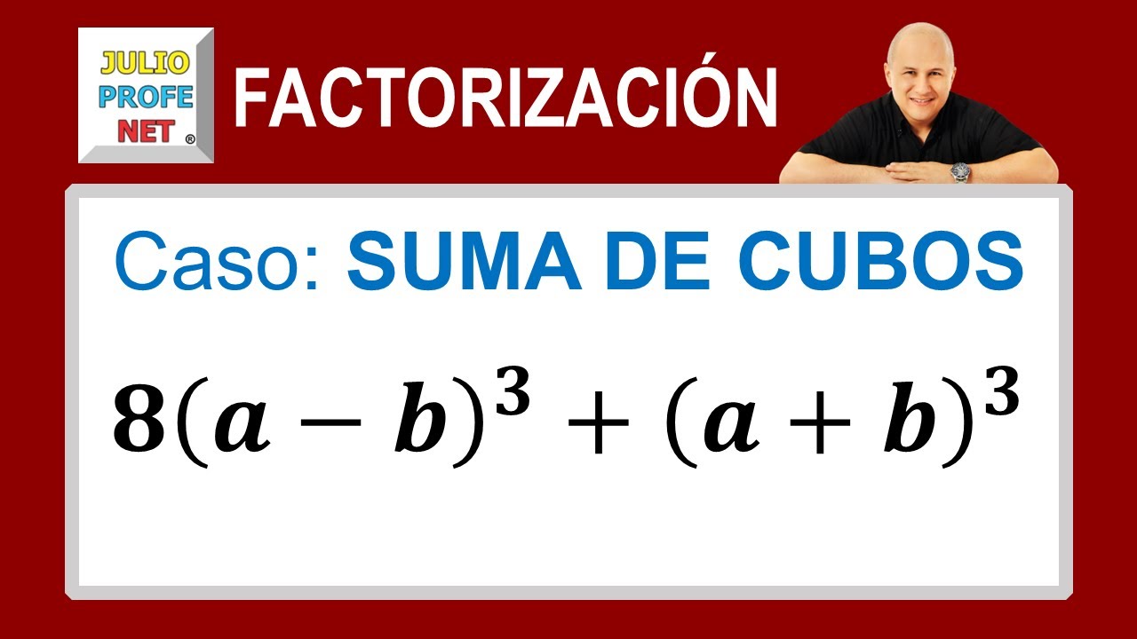 Factorizaci&oacute;n | Caso 7: suma de cubos | Ej. 2 #julioprofe