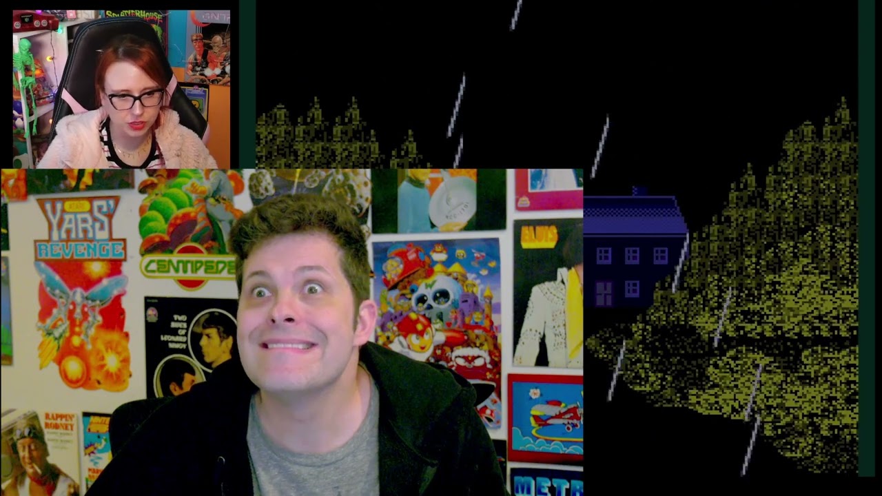 Mike Matei rages from Fester's Quest while Erin Plays Splatterhouse