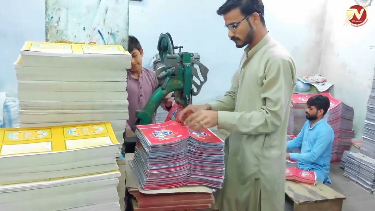 Talented Craftsman Making Notebook | How to bind books at home by hand easy | notebook binding