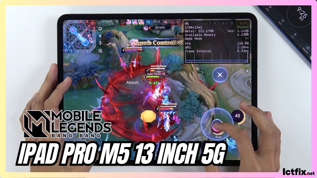 iPad Pro M5 13 INCH Mobile Legends Gaming Test  MLBB| Apple M5 MLBB Performance