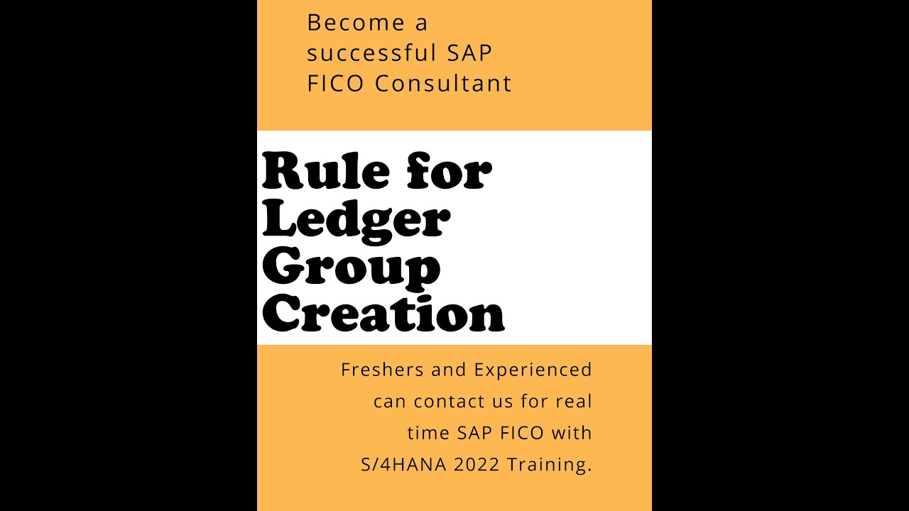 Rule for Ledger Group Creation