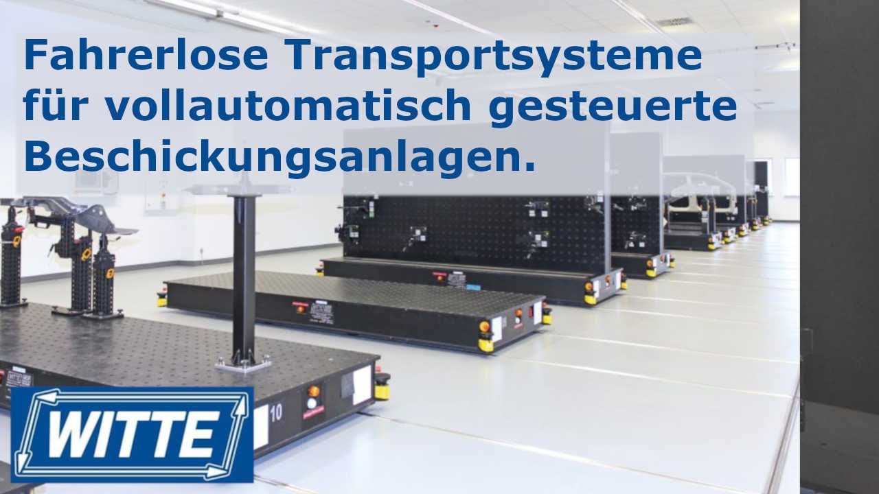 Fahrerloses Transportsystem - Witte FTS (in action)